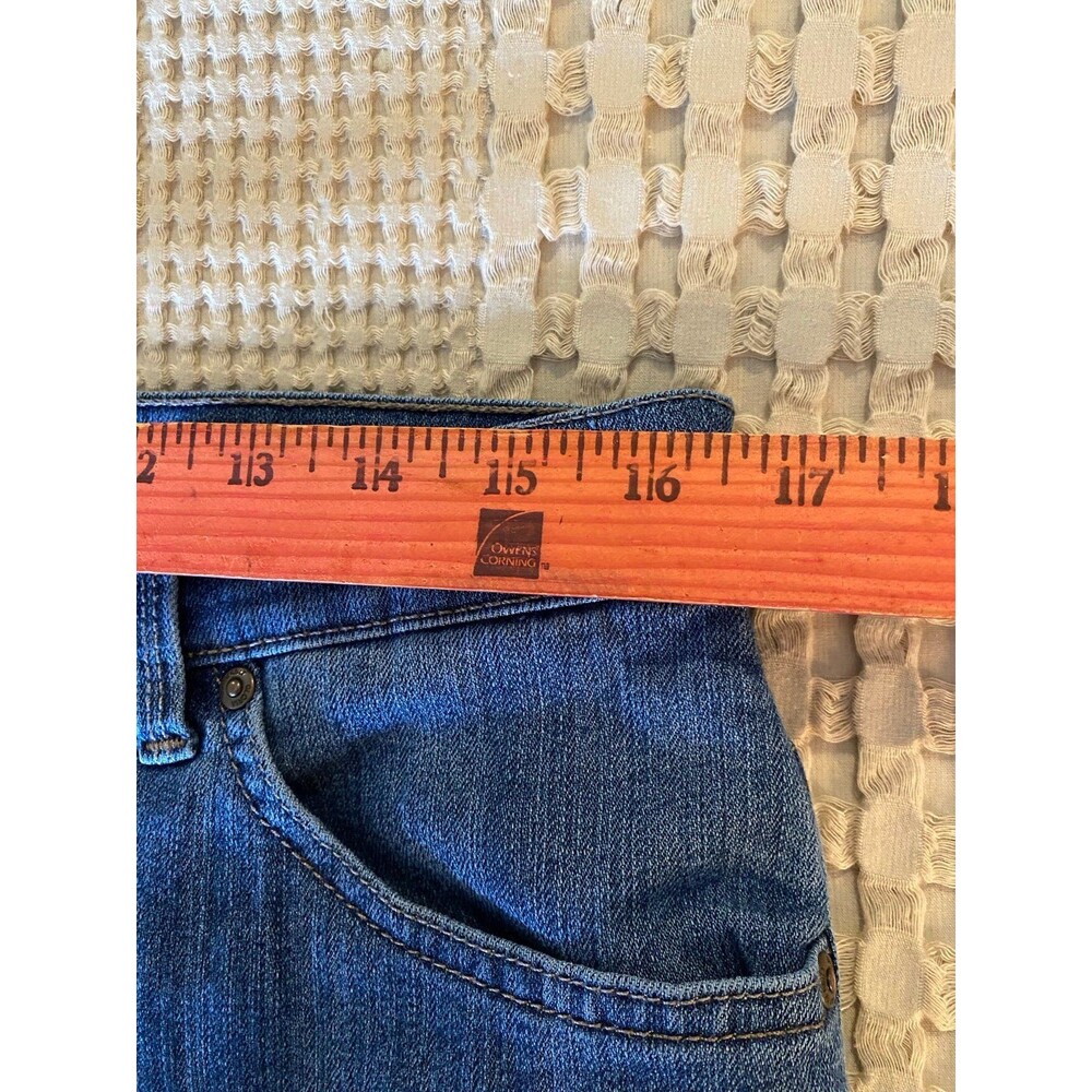 Gloria Vanderbilt Size 12 Short Denim Jeans Relaxed Fit Distressed Look - Picture 8 of 10
